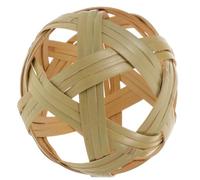 Toyvian Bola Hueca de Bambú, Bola de Bambú Tejida, Esfera Decorativa Artesanal, Ligera, Color Verde Claro, Estilo Rústico Vintage, para Clases de Historia y Fiestas
