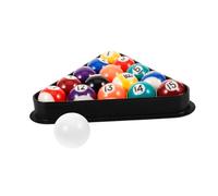 Toyvian Bolas De Billar para Niños Mini Juego De Billar con 16 Bolas Y 1 Triángulo Tamaño 0.98In para Práctica En Mesa De Pequeña Casa Escuela Y Exterior
