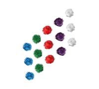 Toyvian Bolas de Juguete para Gatos 5 Cm, Juguete Interactivo Brillo Dorado, 15 Piezas, Material Seguro y Duradero, Adecuado para Gatos y Gatitos en Interiores