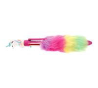 Toyvian Bolígrafo de Peluche Multicolor para Diario, Agarre Cómodo | Plástico y Felpa, Estilo Tierno de Unicornio, para Notas y Cuadernos Creativos