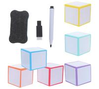 Toyvian Bolígrafos Borrables Escolares con Cubo de Eva Seguro y Resistente al Desvanecimiento para Actividades Matemáticas y Entornos Educativos