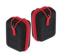 Toyvian Bolsa de Almacenamiento de Golf Rígida para Telémetro 2 Unidades, Estuche Compacto Resistente a Golpes, Bolsa para Accesorios de Golf y Senderismo, Color Rojo con Cremallera
