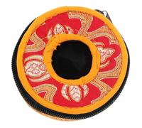 Toyvian Bolsa de Almacenamiento para Campana Tingsha de Nepal Mediana 8,5 Cm de Algodón Bordado Artesanal Colorido y Patrón Auspicioso, Funda Protectora Adecuado para Color Aleatorio