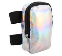 Toyvian Bolsa de Muslo Holográfica Iridiscente Ajustable para Mujer y Hombre Pouch y Resistente para Ciclismo Senderismo y Actividades con Correa de Pierna Adaptable