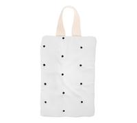 Toyvian Bolsa Dispensadora Portátil Lazo para Colgar Diseño Adorable de Puntos de Pañuelos Húmedos Material Algodón Beige, Plegable para Ñiño en Coche o Uso Diario