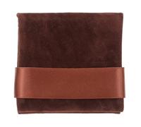 Toyvian Bolsa para Joyas y Relojes de Terciopelo Cinta, Color Café, Organizador Portátil y Bolsa de Almacenamiento para Pendientes, Collares y Accesorios, Adecuado para Viajes y Uso