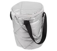 Toyvian Bolsa Térmica Almuerzo Redonda de 16 CM Diámetro y 24 CM Alto Portátil y Aislante para Comida Caliente en Trabajo Picnic o Exteriores Tejido Resistente y Diseño Compacto