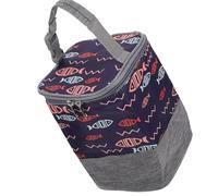 Toyvian Bolsa Térmica para Biberones de Oxford con Asa de Transporte, Aislamiento Aluminio para Mantener Temperatura, Bolsa Portátil para Botellas de Leche en Exteriores, Multifunción