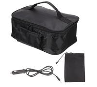 Toyvian Bolsa Térmica para Coche 12v Bolsa de Conservación de Calor y Frío Gran Volumen Tejido Oxford para Picnic Loncheras y Comida para Llevar