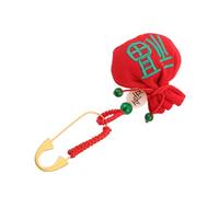 Toyvian Bolsita China Roja con Cordón para Guardar Cabello Fetal y Recuerdos de Recién Nacido, Bolsa de Tela Delicada con Protección Visible Adecuado para Cajones de Guardería