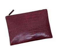 Toyvian Bolso De Mano Estampado De Cocodrilo Mujer Elegante Resistente Al Desgaste Vino Tinto Portátil Para Fiestas Cenas y Compras Tamaño