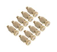 Toyvian Boquillas Nebulizadoras de Latón de Alta Presión 10 Pcs para Invernadero Sistema de Nebulización Alta Durabilidad Instalación Rápida Antigoteo