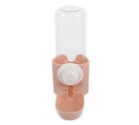 Toyvian Botella de Agua para Perros de 500ml Rosa Suministro Ininterrumpido y Fácil Instalación Dispensador Automático de Agua para Mascotas Colgante