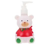 Toyvian Botella de Loción Infantil Forma de Oso Adorable Dispensador de Presión Multifunción Diseño Compacto y Ligero Adecuado para Champú Gel de Baño y Loción Corporal en Viajes y