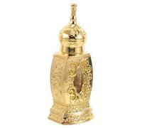 Toyvian Botella de Perfume Estilizada Dorada Diseño Calado Forma de Rombo para Aceites Esenciales y Ambientación del Hogar