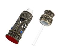 Toyvian Botella de Perfume Vacía de Vidrio de Aleación 6Ml Estilo Dubai Rellenable y Vintage Diseño Oriental Práctico para Fragancias y Aceites Esenciales en Viajes y Uso Diario