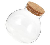 Toyvian Botella Ecológica Maceteros Botes Pequeños con Tapa De Corcho Botella Micro Paisaje Mini Tarros con Tapas Terrarios De Jardineras Mini Botellas De Pociones con Corcho Vidrio
