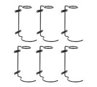 Toyvian Botellero Colgante de Metal para Vino Tinto Estante de Pared para 6 Botellas Organizador de Botelleros Metálico Expositor de Vinos para Cocina y Hogar Almacenamiento Funcional