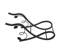 Toyvian Botellero Individual de Encimera Botella de Vino, Soporte de Hierro Negro Estable y Compacto, Expositor Portátil para Cocina y Bar, Organizador Funcional para Botellas Estándar