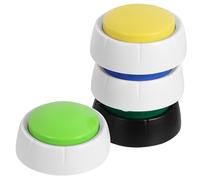 Toyvian Botones para Que los Perros Hablen Conjunto de 4 Botones Interactivos de ABS Resistentes al Desgaste Grabables Colores Aleatorios Accesorio para Entrenamiento Color Aleatorio