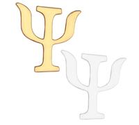 Toyvian Broche De Alfabeto Vintage Para Mujer, Alfiler De Collar De Aleación Metálica Dorada y Plateada, Accesorios De Bisutería Para Graduación y Ropa, Conjunto 2 Piezas