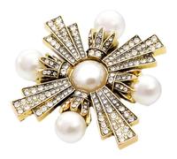 Toyvian Broche de Cruz Barroca para Mujer, Accesorio Vintage de Metal Resistente y Difícil de Romper, Adecuado para Ocasiones Formales y Fiestas de Cumpleaños