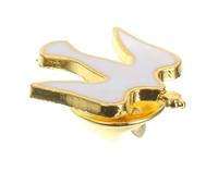 Toyvian Broche de Paloma Paz Esmaltado Chapado en Oro, Broche Cristiano para Solapa, Accesorio Religioso para Comunión y Bautizo, Pin de Joyería de Fe, 1 Unidad