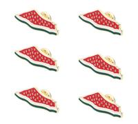 Toyvian Broches de Sandía Esmaltados 6 Piezas Broches Originales Forma de Fruta Tropical Accesorios Coloridos para Chaquetas Mochilas y Cárdigans Ideales para Fiestas Veraniegas y