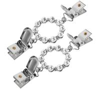 Toyvian Broches para Bufandas de Mujer 2 Piezas Pinzas para Chales Perlas Accesorios Vintage para Ropa Broches Retro para Camisas y Faldas Estilo Coreano Multifuncional