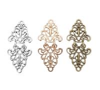 Toyvian Broches para Capa y Chal de Aleación Vintage 3 Piezas Plata Antigua Bronce Antiguo Dorado Broche para Cuello de Cárdigan Accesorio para Ropa Elegante Complemento Clásico