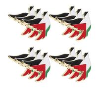 Toyvian Broches Pequeños con Bandera Palestina y Símbolo de Paz, 12 Pines para Bolsos, Sombreros y Ropa en Celebraciones Patrióticas
