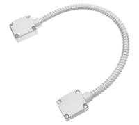 Toyvian Bucle de Puerta de Acero Inoxidable Protector de Cables Funda Flexible y Protección contra Desgaste para Oficina y Comunicación en Red