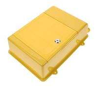Toyvian Buzón de Pared Amarillo Resistente la Lluvia con Capacidad Amplia para Cartas y Sugerencias Caja de Almacenamiento para Oficina y Buzón de Quejas Montaje Sencillo y Duradero para