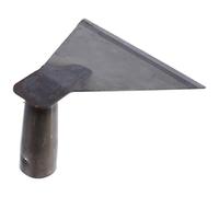 Toyvian Cabezal de azada de jardín: azada triangular para desherbar, herramienta de jardinería para quitar césped, cultivar, cavar, aflojar el suelo, hacer zanjas y paisajismo, desherbador manual