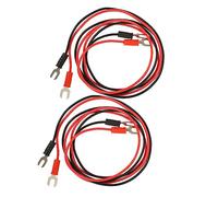 Toyvian Cable de Prueba de Cobre para Tierra de Tocadiscos Aislamiento de Pvc, Fácil de Conectar y Longitud Adecuada, Pack de 4 Piezas para Uso en Fonógrafos
