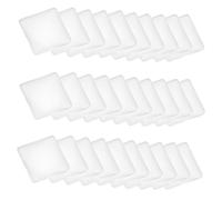 Toyvian Cabujones de Cristal Transparentes Cuadrados de 25 MM 100 Unidades para Manualidades y Fabricación de Joyas DIY Parches de Vidrio para Pendientes Anillos y Decoración Artesanal