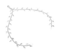 Toyvian Cadena Cabeza Gemas de Imitación para Novia, Diadema Étnica Plateada, Tocado Frontal para Bodas y Fiestas, Accesorio Elegante para Mujer, Joyas para Eventos Obsequios