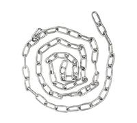 Toyvian Cadena De Acero Inoxidable De Metros Resistente para Uso Doméstico Industrial y Exterior Cadena De Tracción para Mascotas y para Perros