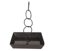 Toyvian Cadena de Lluvia Negra de Hierro para Jardín Exterior Función de Recolección de Agua para Riego y Fijación en Paisajes Japoneses