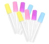 Toyvian Caja de Almacenamiento de Agujas de Coser 8 Piezas, Tubos Plásticos Transparentes Tapa Hermética, Estuche Portátil para Guardar Alfileres y Suministros de Costura Manual, Adecuado