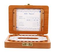 Toyvian Caja De Almacenamiento De Dientes De Leche De Madera Para Bebés Organizador De Recuerdos Infantes Marco Estilo Japonés Para De Bautizo y Cumpleaños