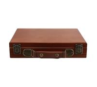 Toyvian Caja de Almacenamiento para Biblia de Estilo Chino Vintage, Carcasa Rígida Gruesa y Forro Acolchado, Ligera y Protectora, Adecuado para Documentos y Libros en Entornos de Iglesia