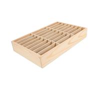 Toyvian Caja de Almacenamiento para Teléfono de Madera con Múltiples Compartimentos Soporte Organizador Compacto para Escritorio para Móviles y Pequeños Accesorios Ahorro de Espacio y