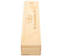 Toyvian Caja de Anuncio de Embarazo Corazón Estuche de Madera Compacto para Recuerdo de Prueba de Embarazo Obsequio Sorpresa para Marido y Abuelos Caja Portátil para Revelación Emocional