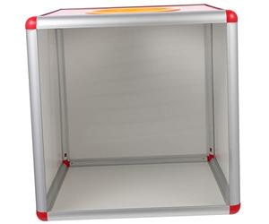 Toyvian Caja De Lotería Caja De Lotería Contenedor De Metal Buzón Caja De Boletos Caja De Sugerencias Caja De Rifa Caja De Caridad Caja De Almacenamiento Multiusos Premio De Mdf De