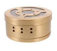 Toyvian Caja de Moxa de Cobre Grueso para Moxibustión Portátil Quemador Giratorio Temperatura Ajustable Caja de Moxa para Masajes Abdomen Caderas y Pies Terapia Corporal para Eliminar