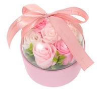 Toyvian Caja de Obsequio de Flores de Jabón Aroma Rosas Pétalos de Jabón Perfumado Artificial Obsequio de Cumpleaños para Mujeres para Decoración de San Valentín y Navidad