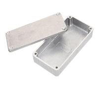 Toyvian Caja de Pedales de Guitarra de Aluminio Fundido a Presión 1590g 100x50x26mm Resistente para Pedalera de Metal Estuche para Pedal de Guitarra Uso Profesional y Duradero