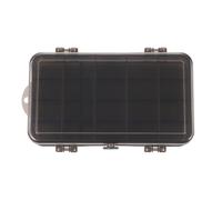 Toyvian Caja de Pesca de Doble Cara para Señuelos, Negro, Plástico | Gran Capacidad Compartimentos, Uso Exterior para Lures y Tackle, Diseño Portátil y Resistente