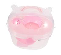 Toyvian Caja de Transporte Hámster Portátil de Plástico Jaula Mascotas Pequeñas y Excursiones Transparente